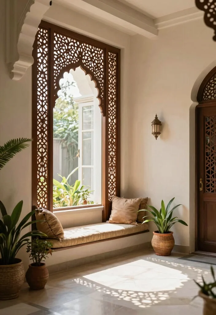 12 Indian Foyer Entryway Ideas with Cultural Style 24 12 Indian Foyer Entryway Ideas with Cultural Style 4. Elegant Jali Screens 0