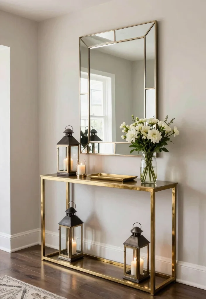 12 Indian Foyer Entryway Ideas with Cultural Style 26 12 Indian Foyer Entryway Ideas with Cultural Style 6. Metallic Accents 0