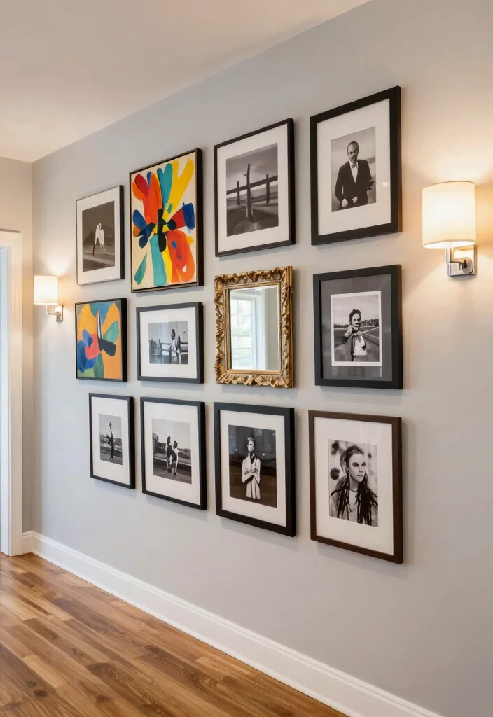 12 Long Entryway Ideas to Avoid Tunnel Effect 1 12 Long Entryway Ideas to Avoid Tunnel Effect 1. Create a Gallery Wall 0