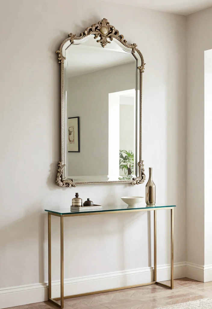 12 Long Entryway Ideas to Avoid Tunnel Effect 48 12 Long Entryway Ideas to Avoid Tunnel Effect 8. Reflective Surfaces 0