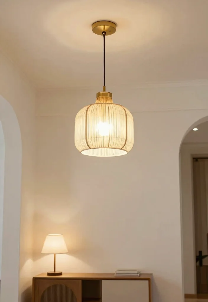 12 Narrow Entryway Ideas That Feel Open and Bright 5. Bright Lighting Fixtures 0