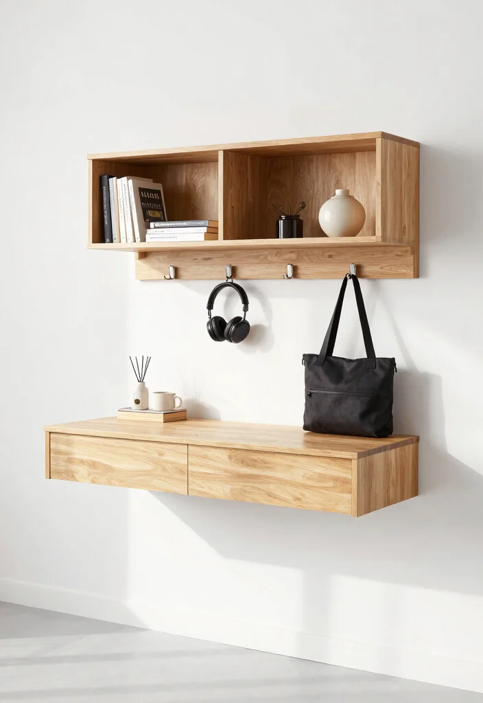 12 Office Desk Ideas for Clean and Functional Setups 3. Floating Desk Space 0