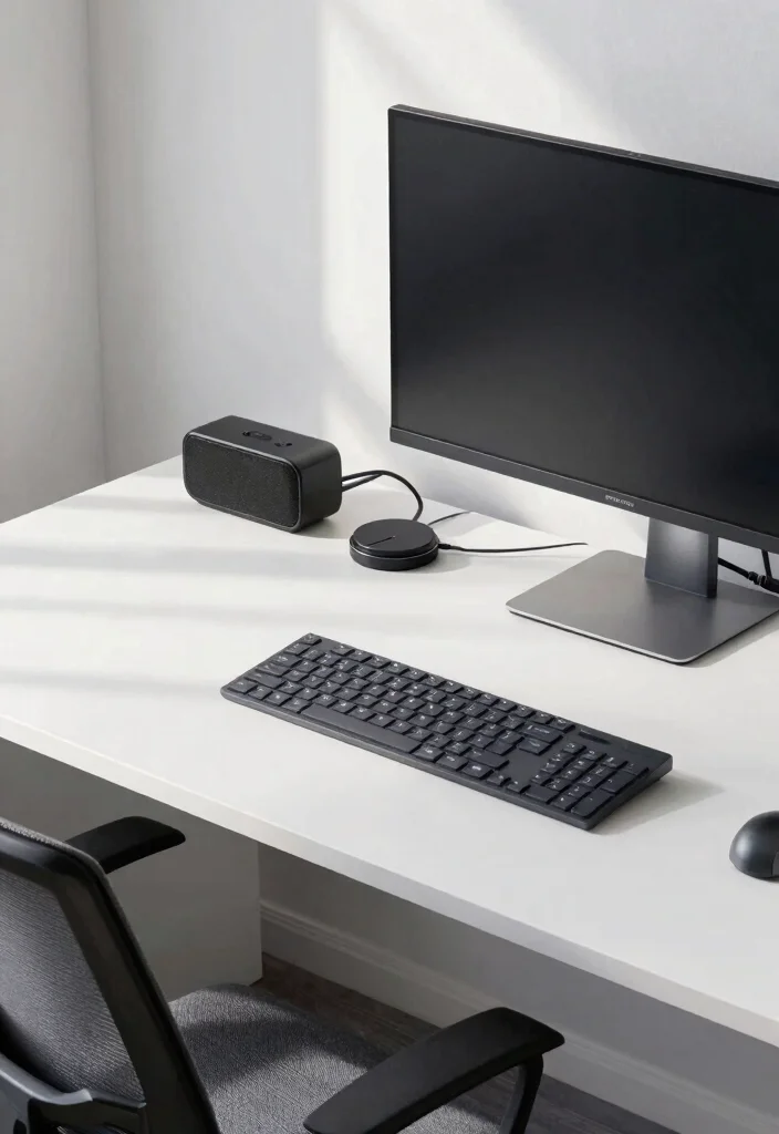 12 Office Desk Ideas for Clean and Functional Setups 8. Tech Savvy Setup 0