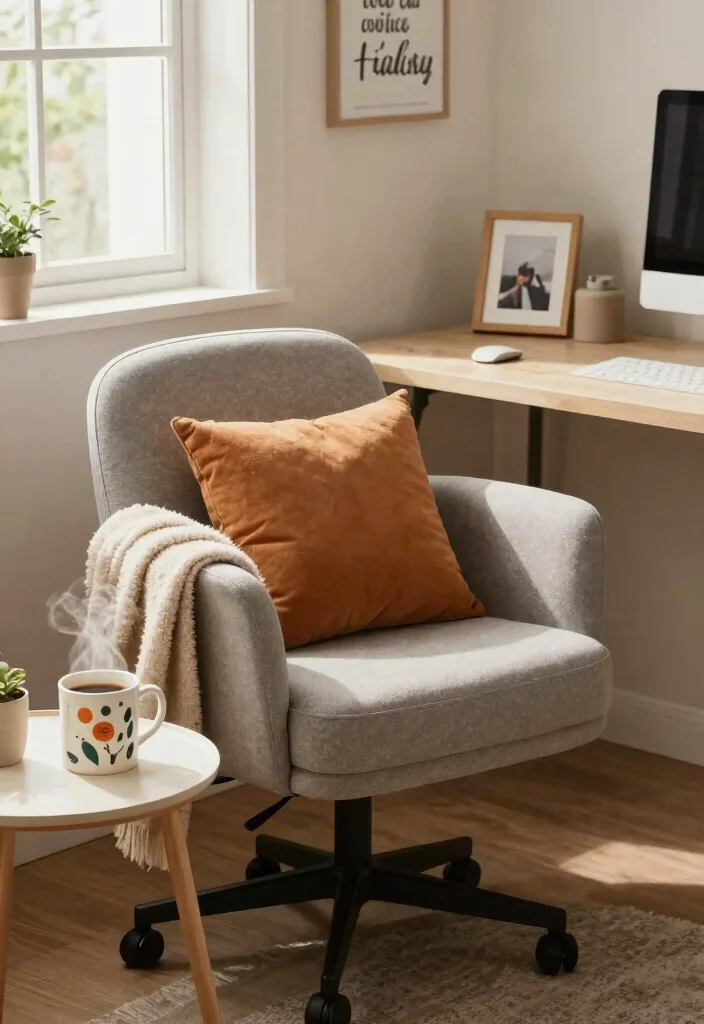 12 Office Ideas for Work That Support Productivity 52 12 Office Ideas for Work That Support Productivity 12. Ensure Comfort with Personal Items 0