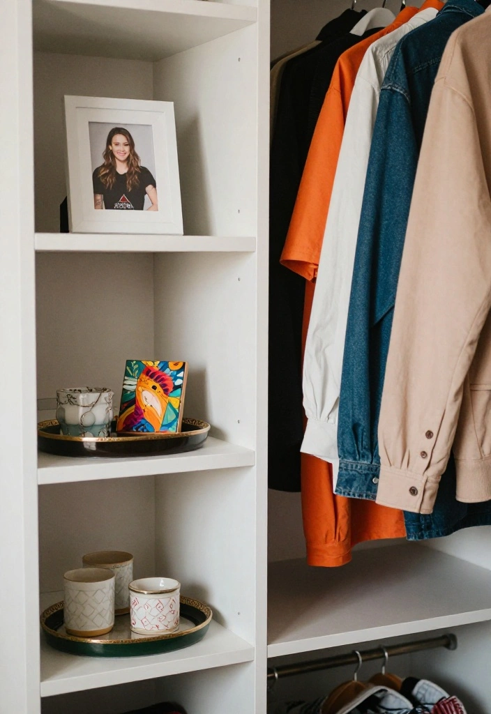 12 Reach In Closet Ideas That Feel Bigger and Brighter 11. Personalized Decor Elements 0
