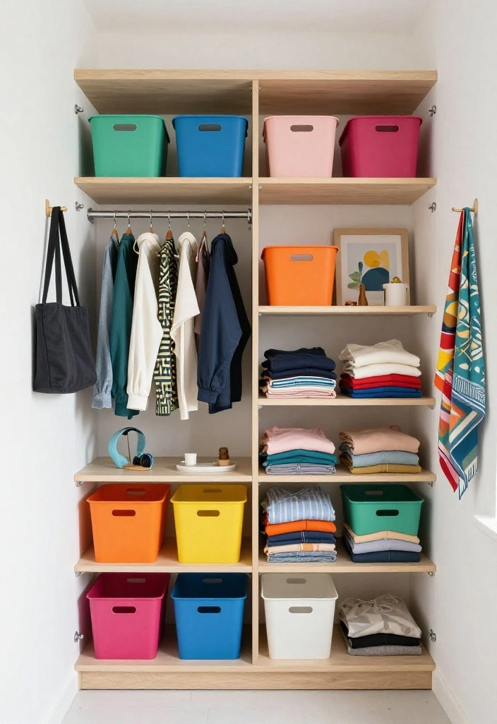12 Reach In Closet Ideas That Feel Bigger and Brighter 2. Open Shelving for Accessibility 0