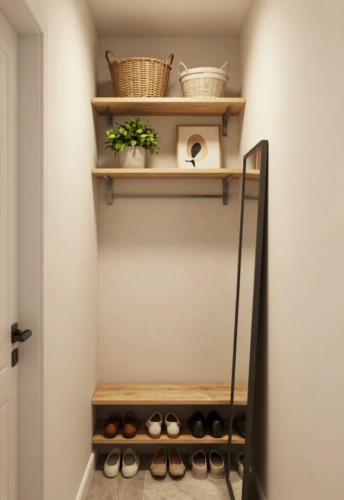 12 Small Entry Closet Ideas for Organized Entryways 1 12 Small Entry Closet Ideas for Organized Entryways 1. Utilize Vertical Space with Shelves 0 1