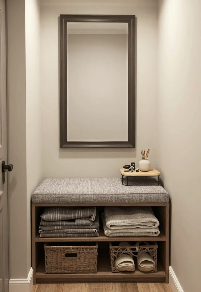 12 Small Entry Closet Ideas for Organized Entryways 50 12 Small Entry Closet Ideas for Organized Entryways 10. Embrace Multi Functional Furniture 0 1
