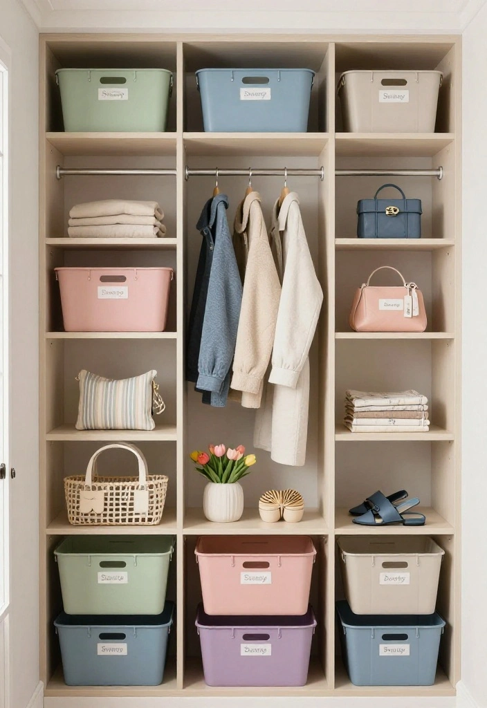 12 Small Entry Closet Ideas for Organized Entryways 51 12 Small Entry Closet Ideas for Organized Entryways 11. Seasonal Rotation for Practicality 0 1