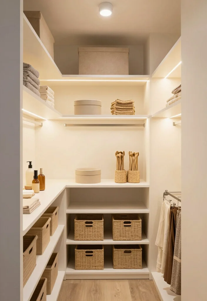 12 Small Entry Closet Ideas for Organized Entryways 62 12 Small Entry Closet Ideas for Organized Entryways 12. Lighting Enhancements for Ambiance 0 1