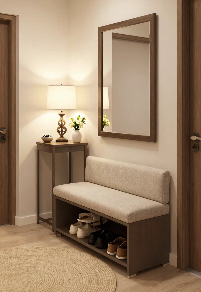 12 Small Foyer Entryway Ideas for Compact Homes 2 12 Small Foyer Entryway Ideas for Compact Homes 2. Multipurpose Furniture 0