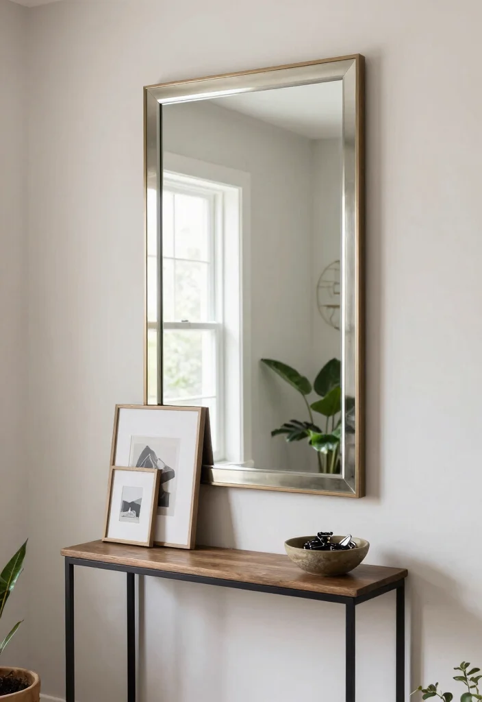 12 Small Foyer Entryway Ideas for Compact Homes 27 12 Small Foyer Entryway Ideas for Compact Homes 7. Use of Mirrors to Create Illusion of Space 0