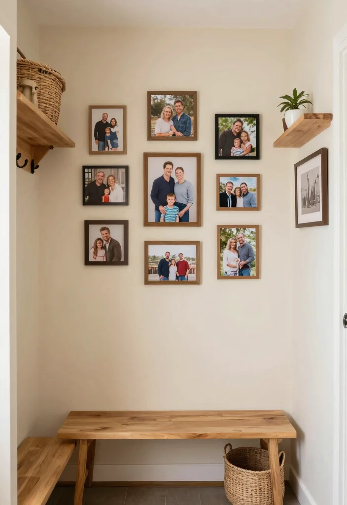 12 Small Mudroom Entryway Ideas That Work Hard 11. Personal Touches 0