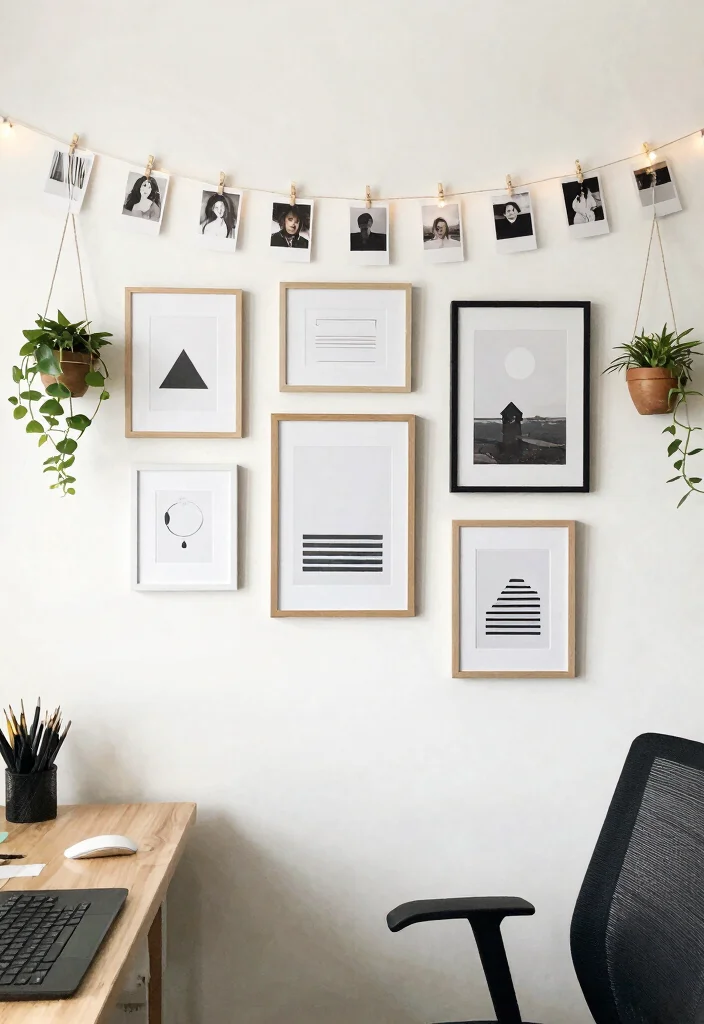 12 Small Office Ideas That Maximize Limited Space 34 12 Small Office Ideas That Maximize Limited Space 4. Creative Wall Art 0