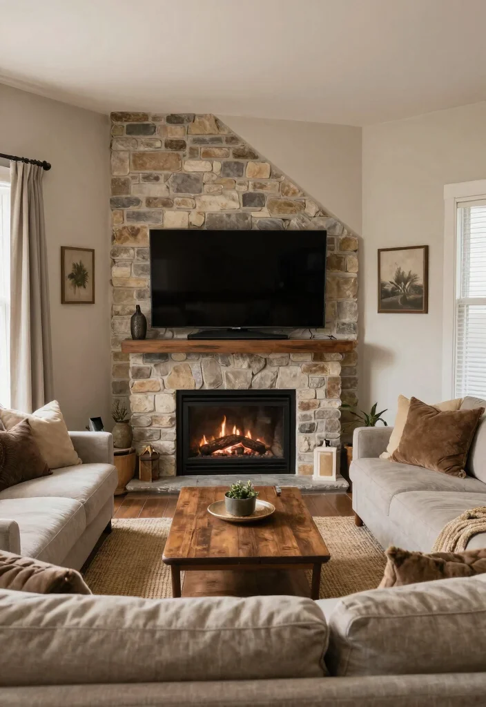 12 TV Above Fireplace Ideas That Actually Work 4. Choose a Corner Setup 0 1