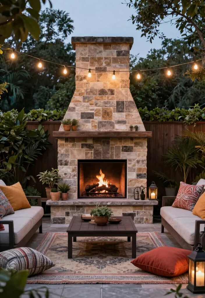 12 Tiled Fireplace Ideas for Clean Visual Impact 41 12 Tiled Fireplace Ideas for Clean Visual Impact 11. Outdoor Tiled Fireplaces 0