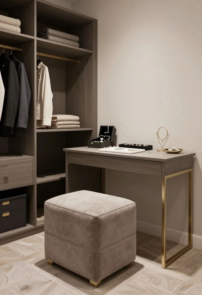 12 Walking Closet Ideas with Practical and Stylish Layouts 61 12 Walking Closet Ideas with Practical and Stylish Layouts 11. Functional Furniture 0