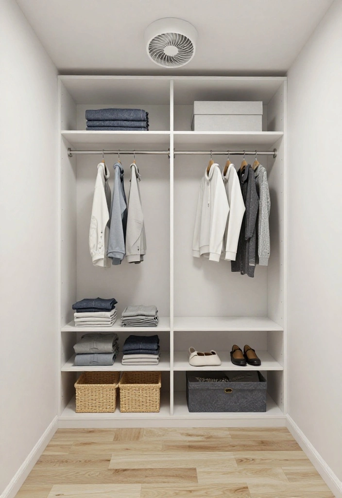 12 Walking Closet Ideas with Practical and Stylish Layouts 62 12 Walking Closet Ideas with Practical and Stylish Layouts 12. Enhanced Airflow 0