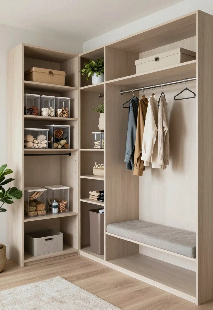 12 Walking Closet Ideas with Practical and Stylish Layouts 24 12 Walking Closet Ideas with Practical and Stylish Layouts 4. Open Concept Layout 0