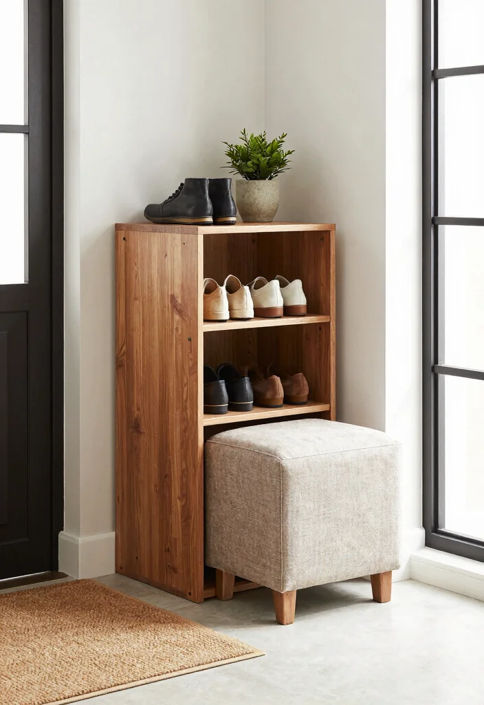14 Apartment Entryway Ideas for Small Living Spaces 3 14 Apartment Entryway Ideas for Small Living Spaces 3. Compact Shoe Storage 0
