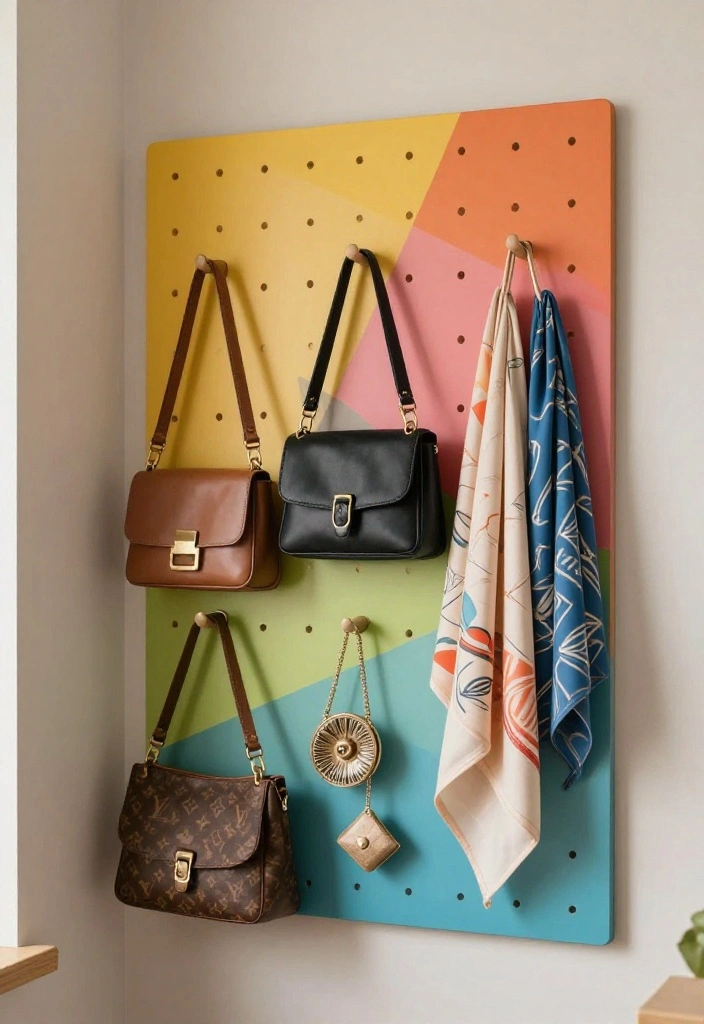 14 Bedroom Closet Ideas That Blend Storage and Style 10. Unique Hooks and Pegboards 0
