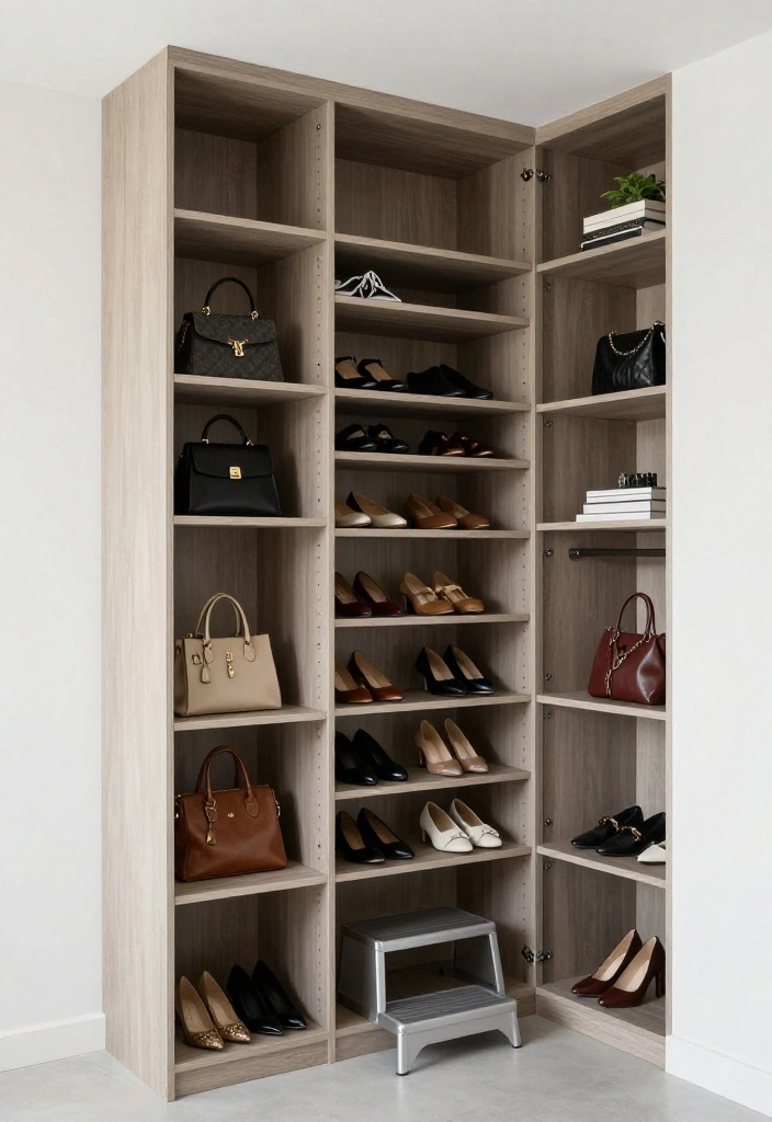14 Bedroom Closet Ideas That Blend Storage and Style 3. Vertical Storage Solutions 0