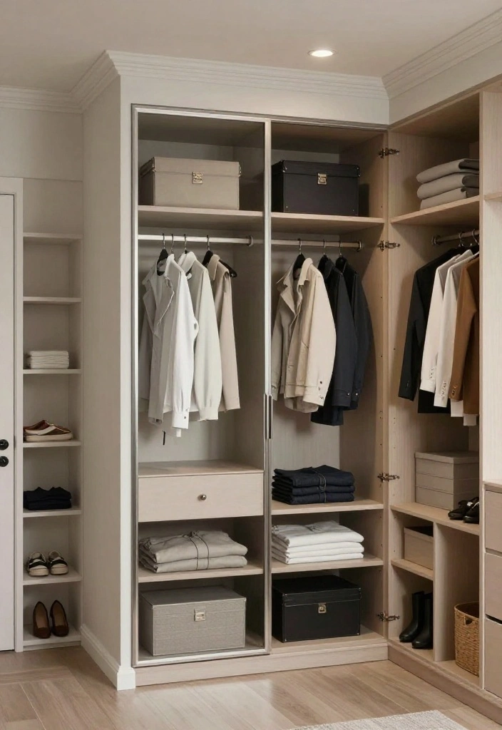 14 Bedroom Closet Ideas That Blend Storage and Style 9. Stylish Mirrors 0