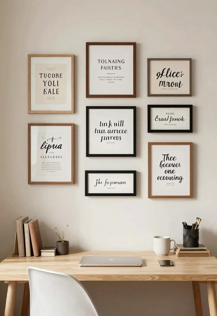 14 Bedroom Office Ideas for Dual Purpose Rooms 11. Inspirational Quotes Wall 0