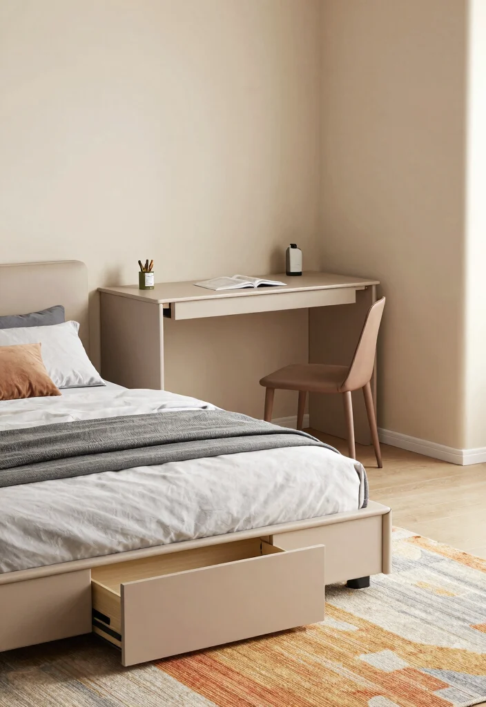 14 Bedroom Office Ideas for Dual Purpose Rooms 2. Multi Functional Furniture 0