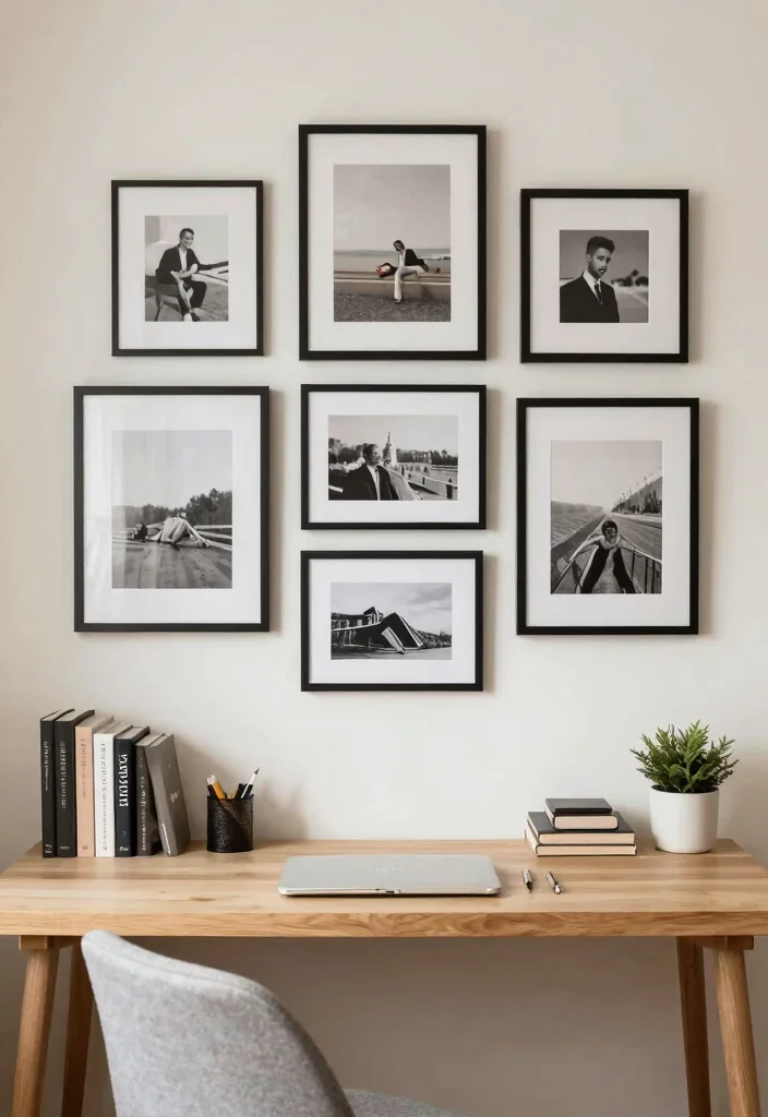 14 Bedroom Office Ideas for Dual Purpose Rooms 9. Personal Art Display 0