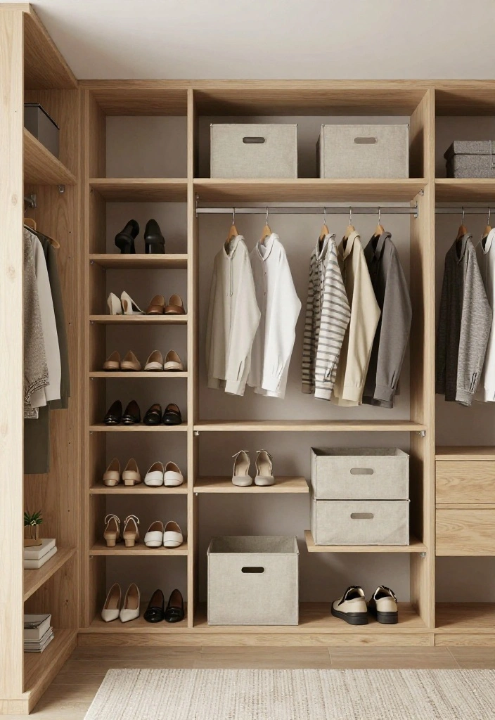 14 Closet Design Ideas for a Clean and Functional Layout 2. Modular Storage Solutions 0