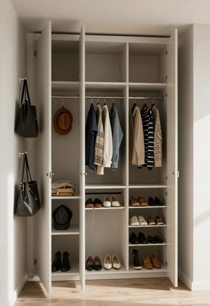 14 Closet Design Ideas for a Clean and Functional Layout 4. Vertical Storage Techniques 0