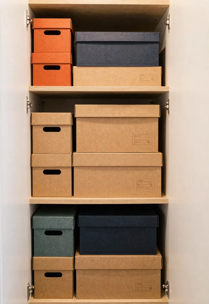 14 Closet Ideas for Small Spaces That Stay Organized 5. Box Storage 0