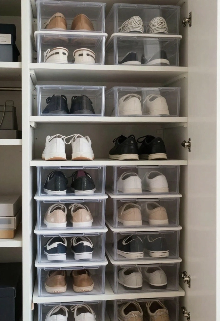 14 Closet Ideas for Small Spaces That Stay Organized 7. Clear Storage Solutions 0