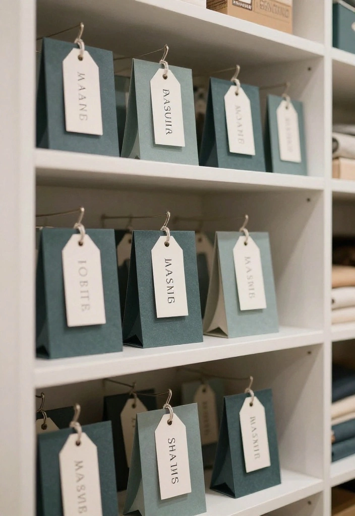 14 Closet Ideas to Create a Stylish and Organized Storage Space 13. Chic Labels for Everything 0 1
