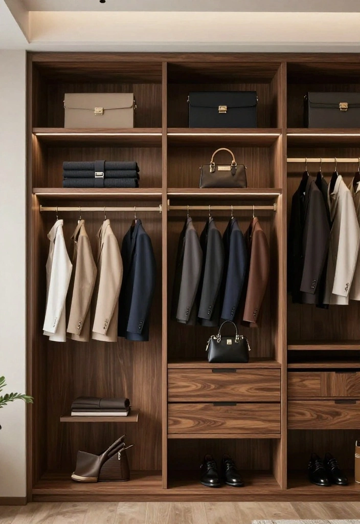 14 Closet Shelving Ideas to Maximize Vertical Storage 52 14 Closet Shelving Ideas to Maximize Vertical Storage 12. Luxury Built in Shelving for a Modern Touch 0 1