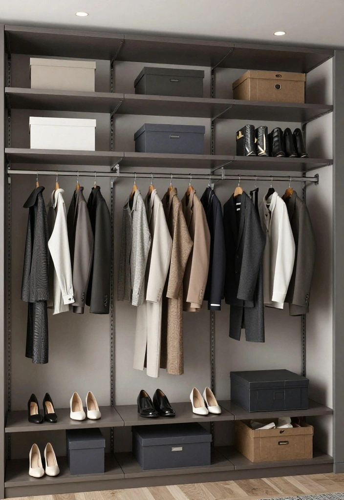 14 Closet Shelving Ideas to Maximize Vertical Storage 23 14 Closet Shelving Ideas to Maximize Vertical Storage 3. Adjustable Shelving for Flexible Storage 0 1