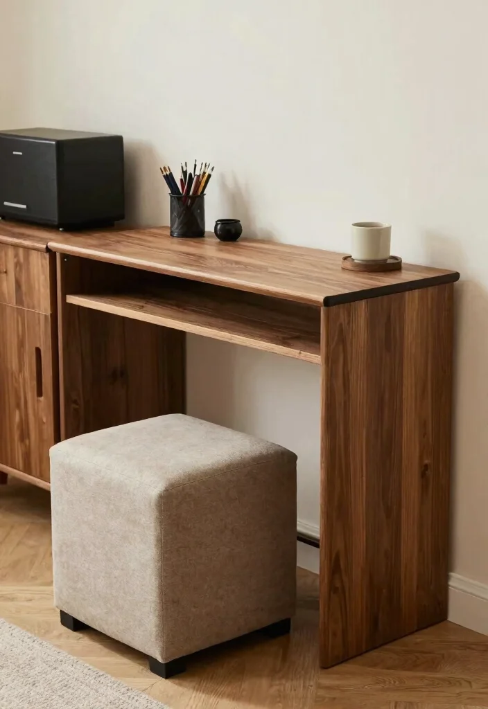 14 Cozy Office Ideas for Long Workdays 12. Multi Purpose Furniture 0