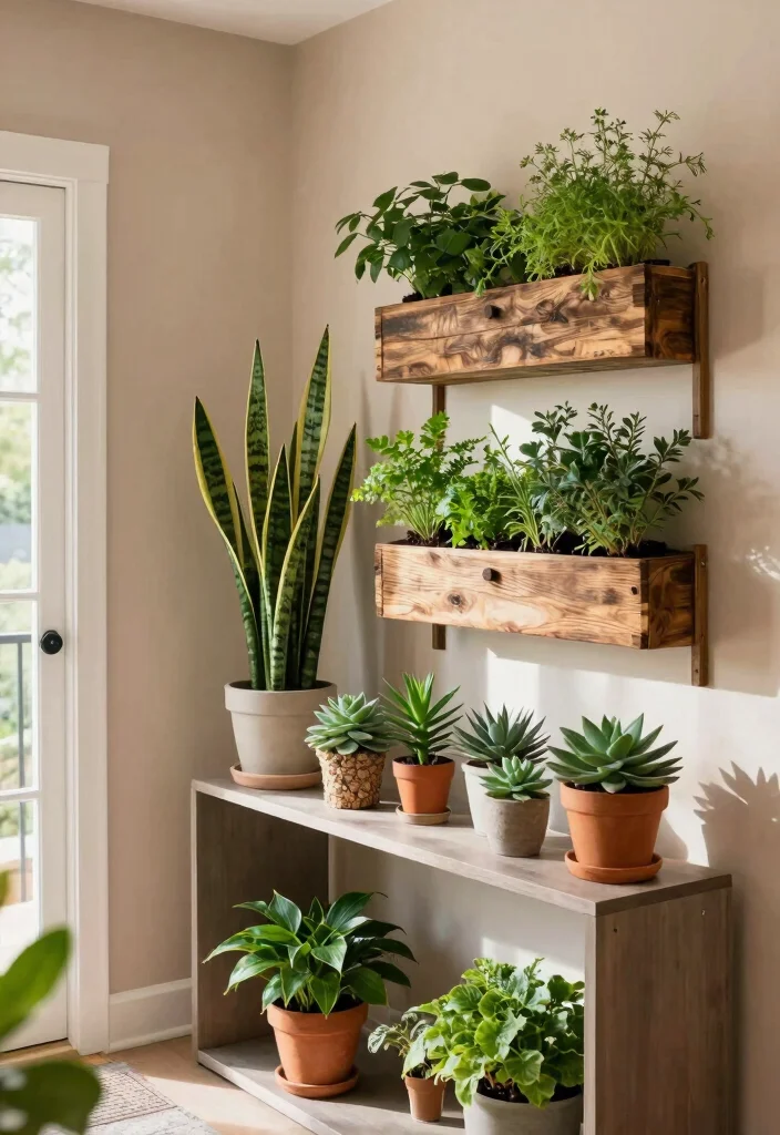 14 Entryway Decor Ideas to Add Personality 2. Live Greenery 0 1
