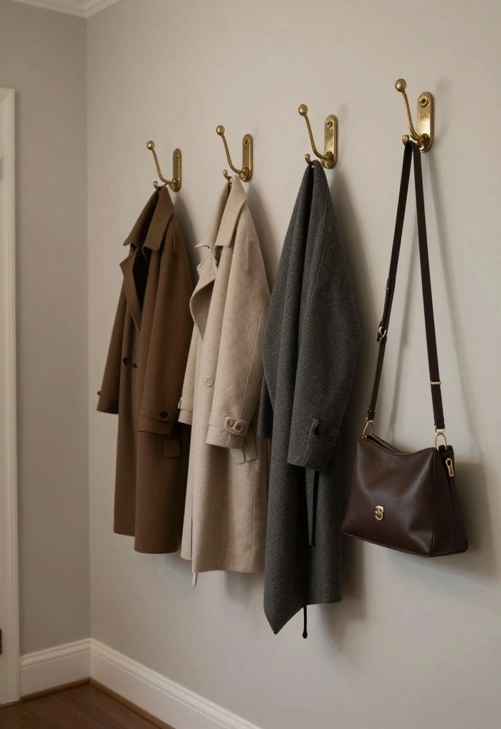 14 Entryway Ideas to Create a Welcoming First Impression 7. Functional Wall Hooks 0