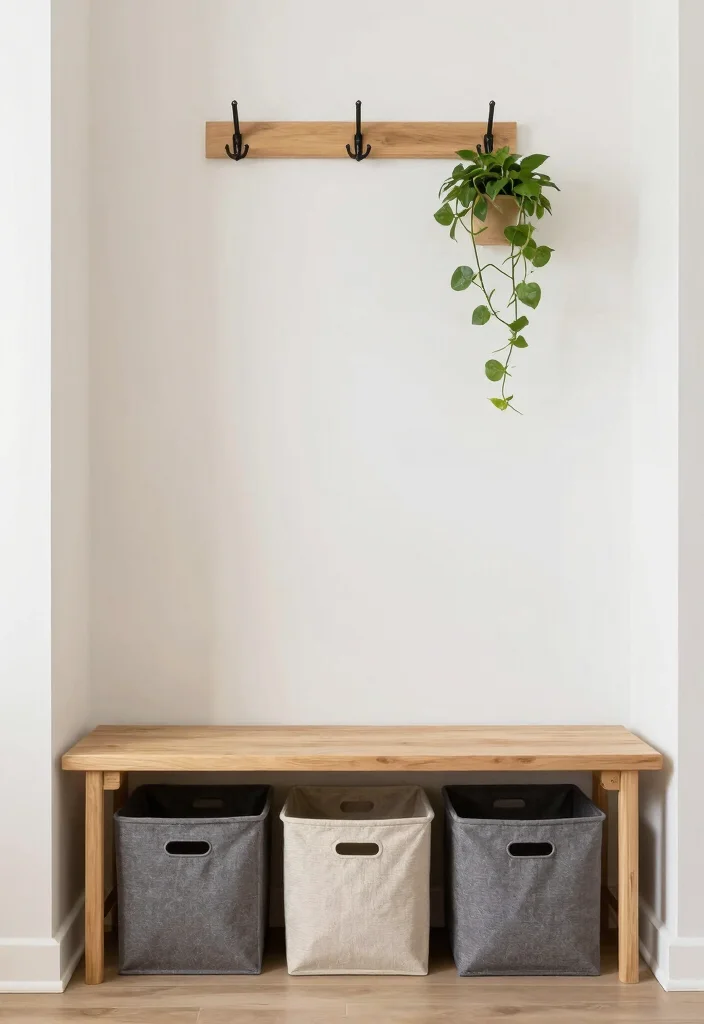 14 Entryway Storage Ideas to Hide Everyday Mess 17 14 Entryway Storage Ideas to Hide Everyday Mess 7. Under Bench Storage 0