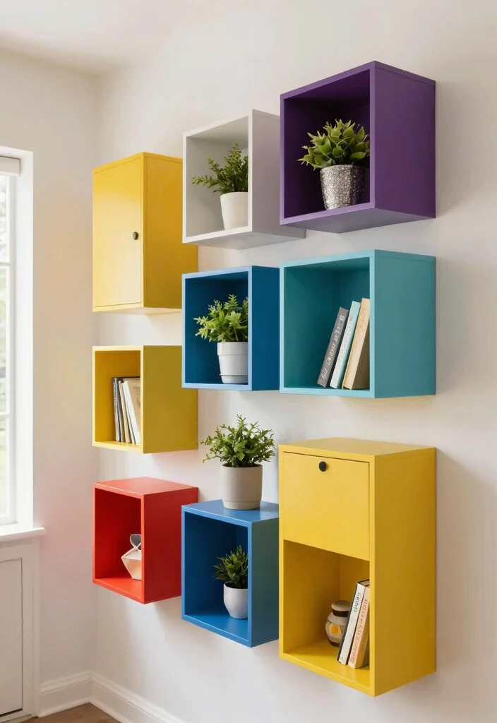 14 Entryway Storage Ideas to Hide Everyday Mess 18 14 Entryway Storage Ideas to Hide Everyday Mess 8. Floating Storage Cubes 0