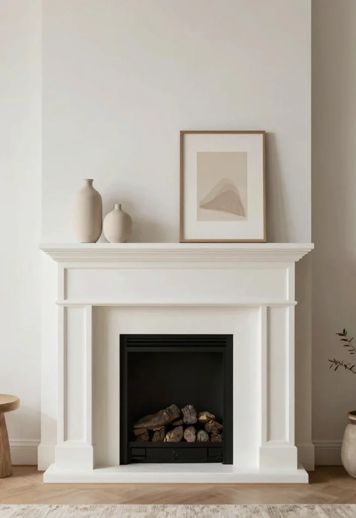 14 Fireplace Decor Ideas to Style the Mantel Year Round 14. Minimalist Aesthetic 0