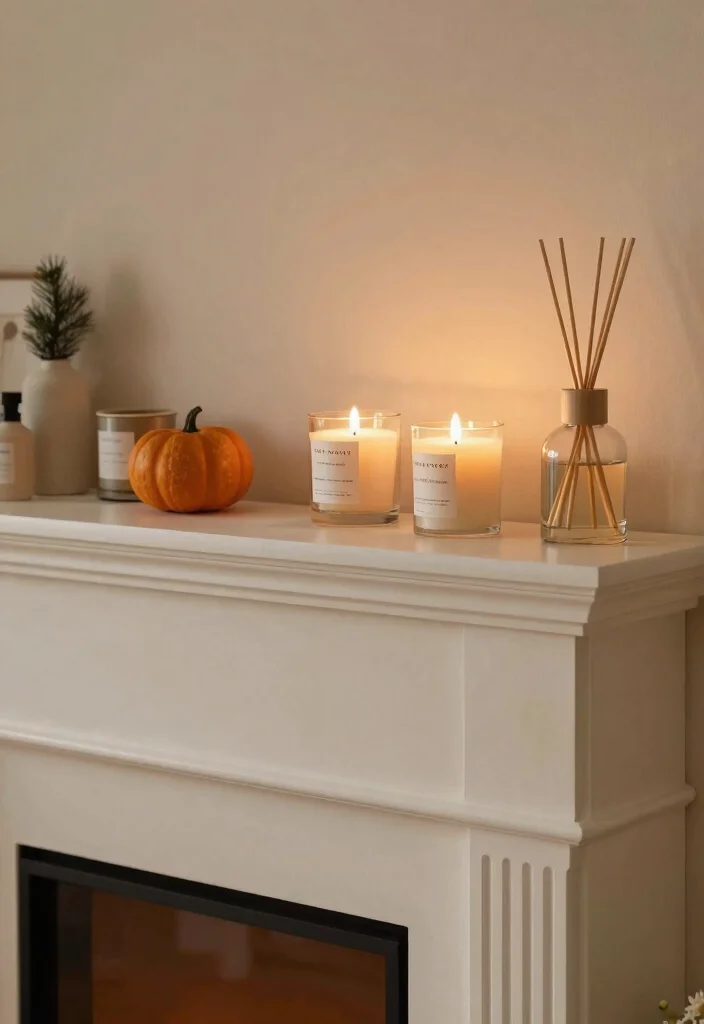 14 Fireplace Mantel Decorating Ideas for Seasonal Styling 63 14 Fireplace Mantel Decorating Ideas for Seasonal Styling 13. Seasonal Scent with Decor 0