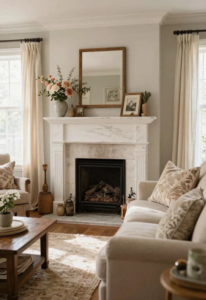 14 Fireplace Surround Ideas for a Finished Look 7. Shabby Chic Surround 0