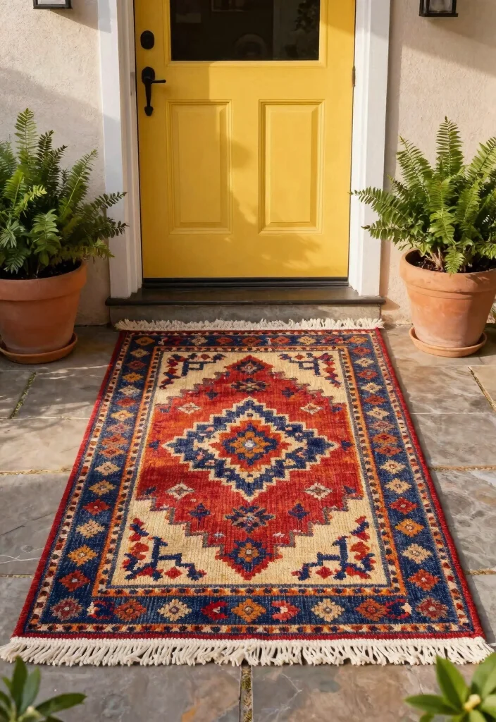 14 Front Door Entryway Ideas to Boost Curb Appeal 50 14 Front Door Entryway Ideas to Boost Curb Appeal 10. Outdoor Rugs 0