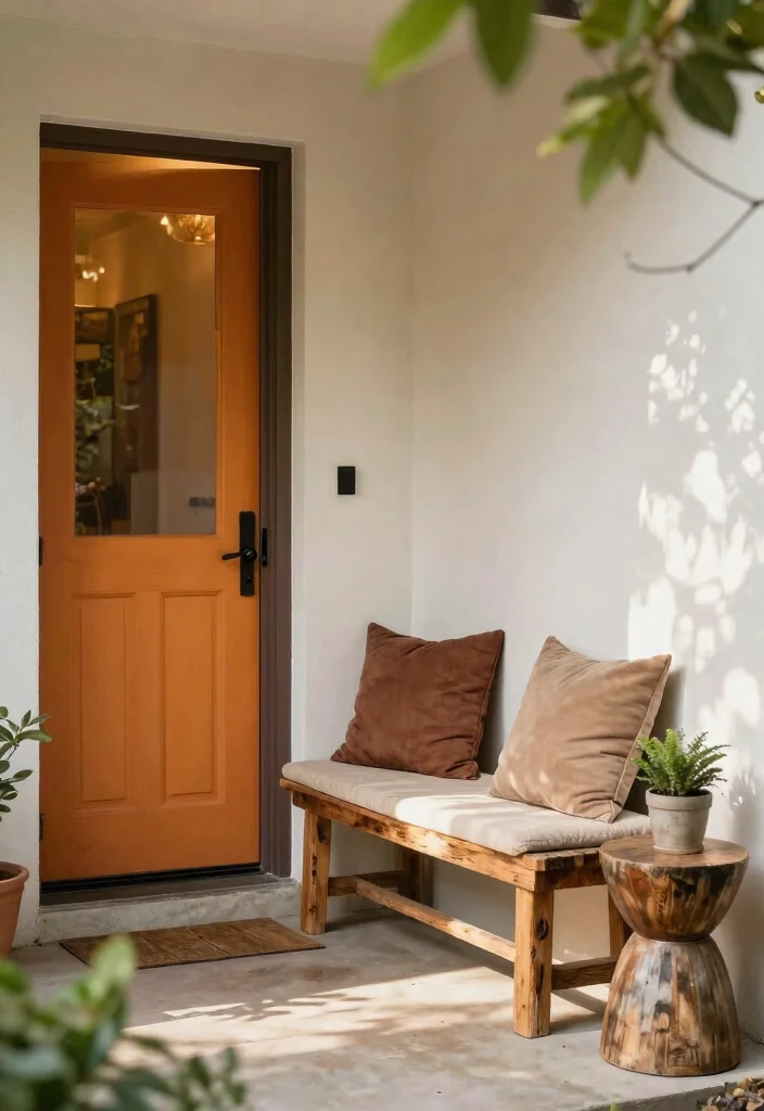 14 Front Door Entryway Ideas to Boost Curb Appeal 63 14 Front Door Entryway Ideas to Boost Curb Appeal 13. Sustainable Seating 0