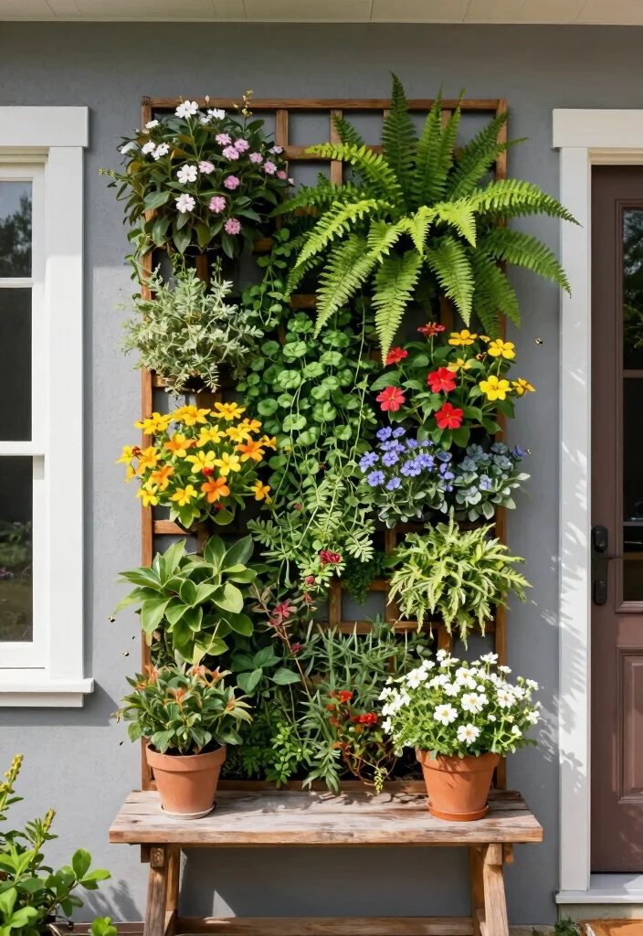 14 Front Door Entryway Ideas to Boost Curb Appeal 12 14 Front Door Entryway Ideas to Boost Curb Appeal 2. Vertical Garden Entryway 0