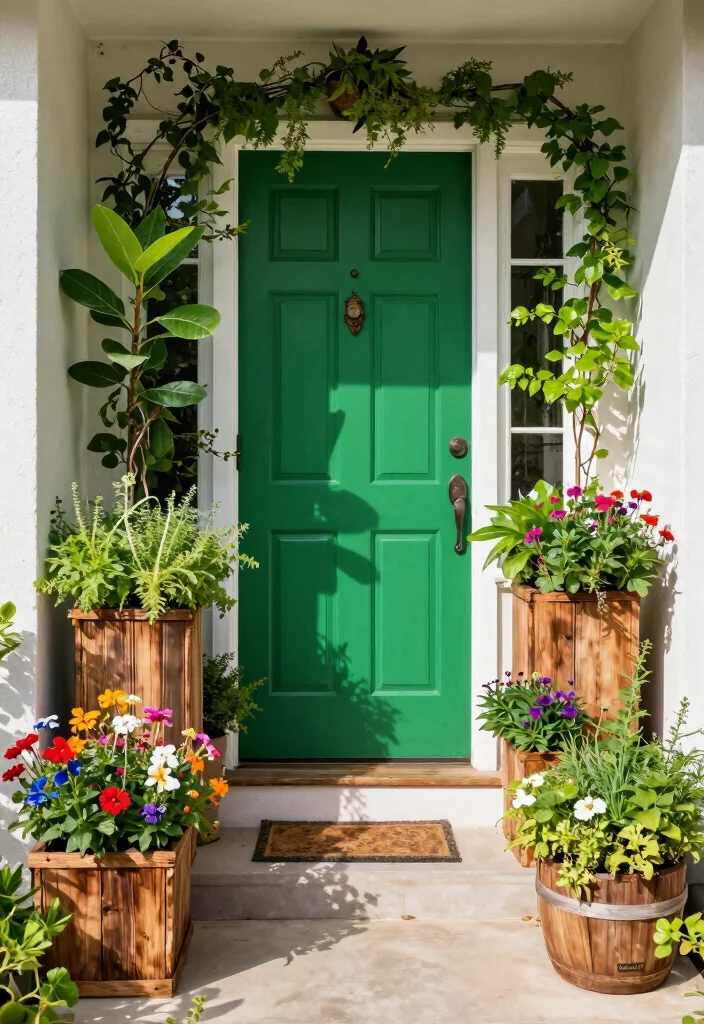 14 Front Door Entryway Ideas to Boost Curb Appeal 36 14 Front Door Entryway Ideas to Boost Curb Appeal 6. Greenery and Planters 0