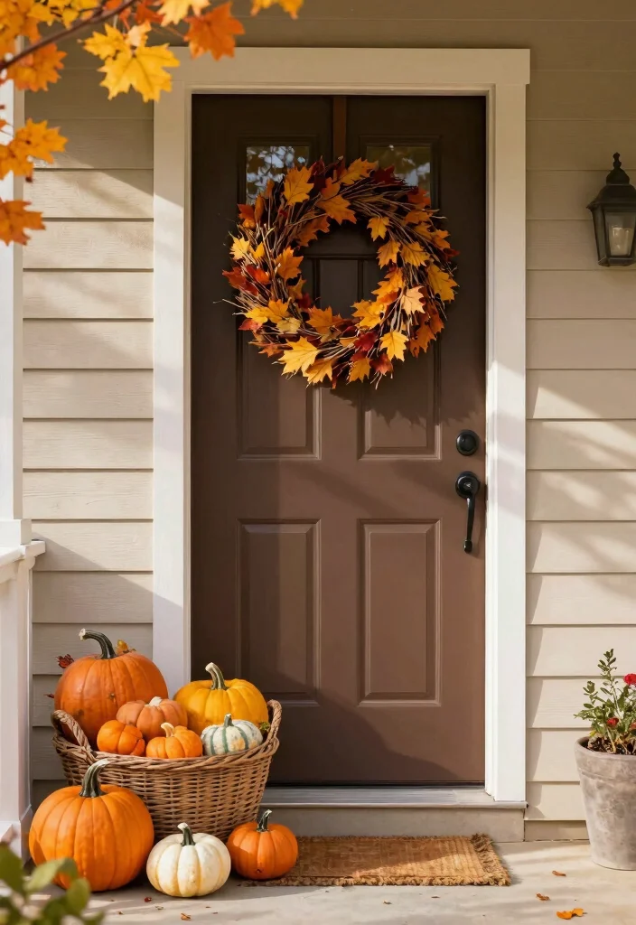 14 Front Door Entryway Ideas to Boost Curb Appeal 49 14 Front Door Entryway Ideas to Boost Curb Appeal 9. Seasonal Decor 0